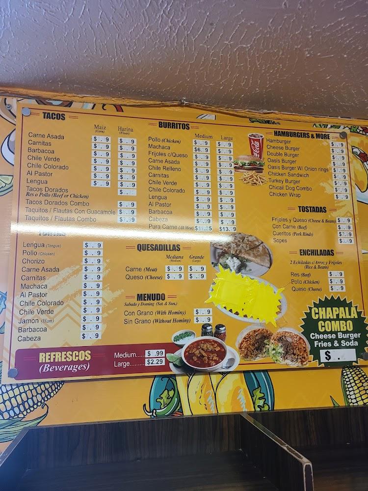 Chapalas Restaurant Menu image 3